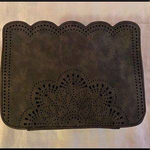 Gray Trish McEvoy Scallop Makeup Planner + Pouch